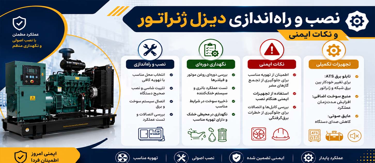 نصب و راه اندازی دیزل ژنراتور